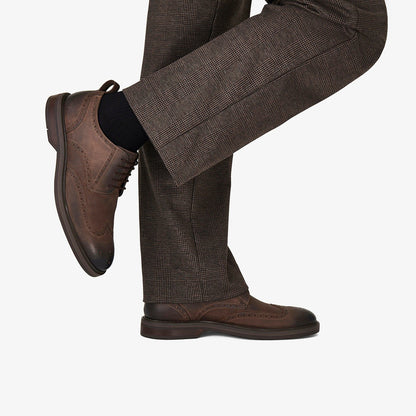 Clarks Men Aldwin Limit Brogue Brown Leather