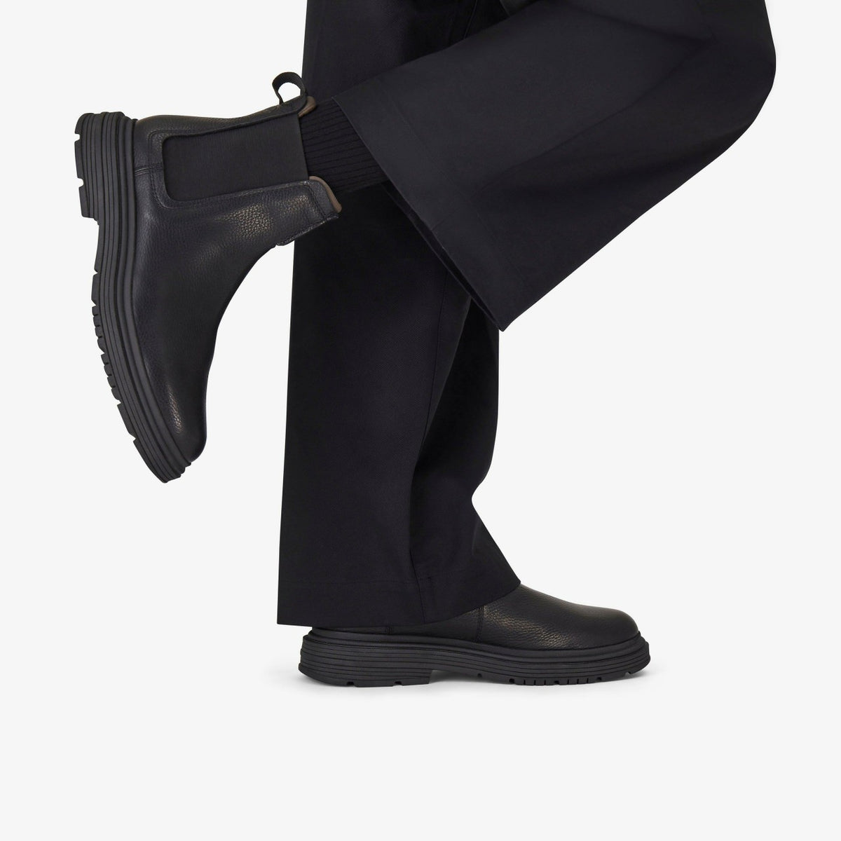 Clarks Men Badbury Easy Black Leather