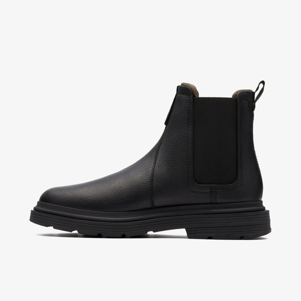 Clarks Men Badbury Easy Black Leather