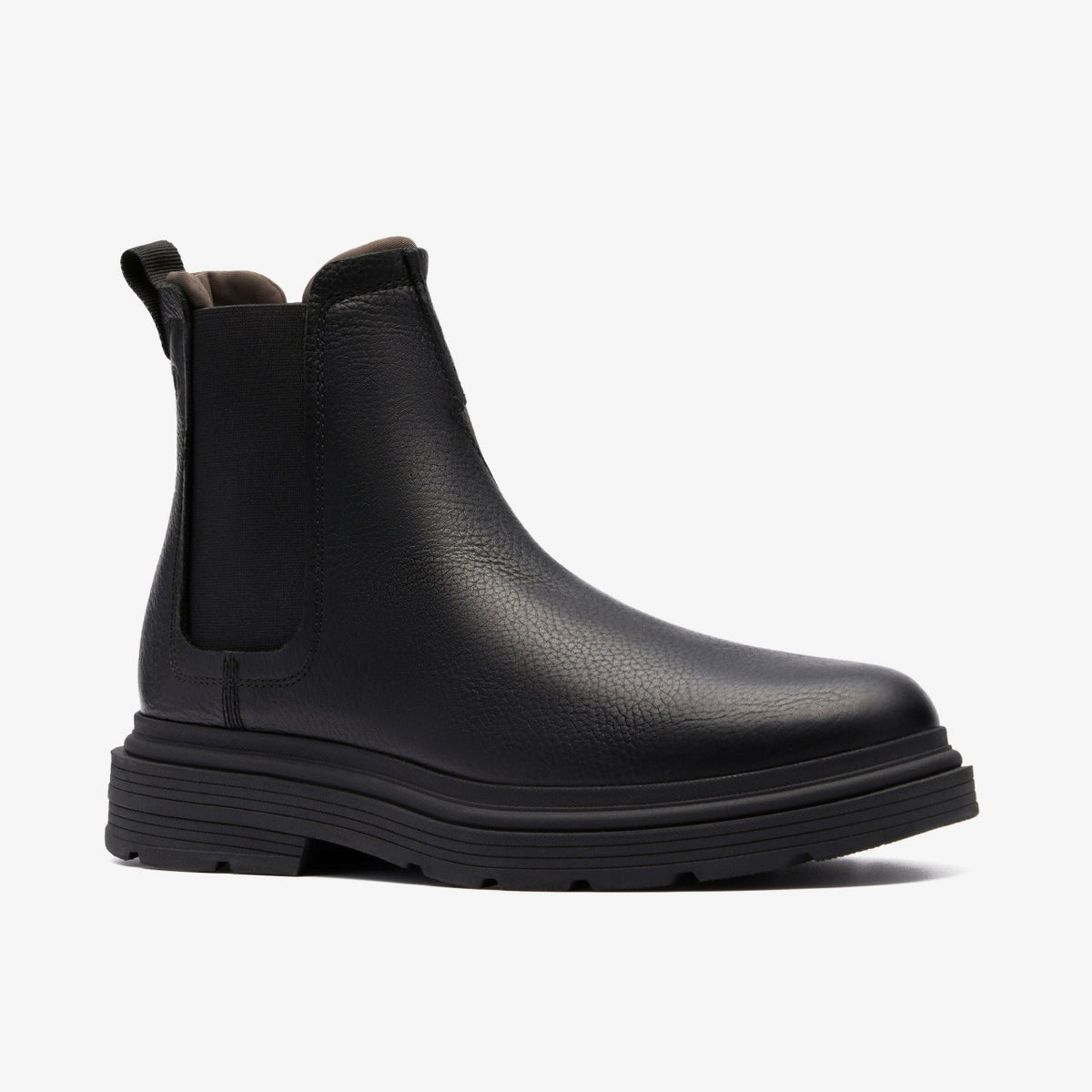 Clarks Men Badbury Easy Black Leather