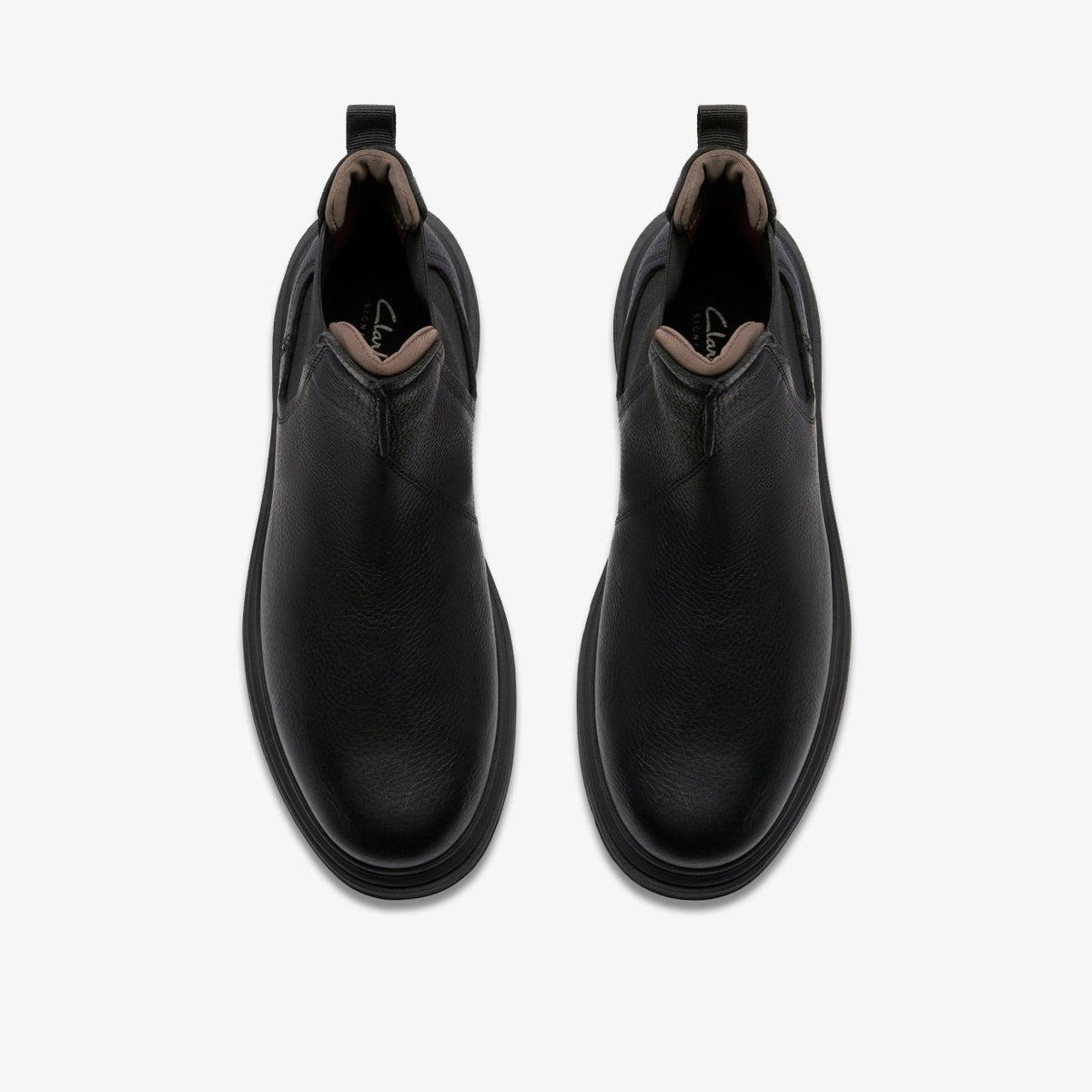 Clarks Men Badbury Easy Black Leather