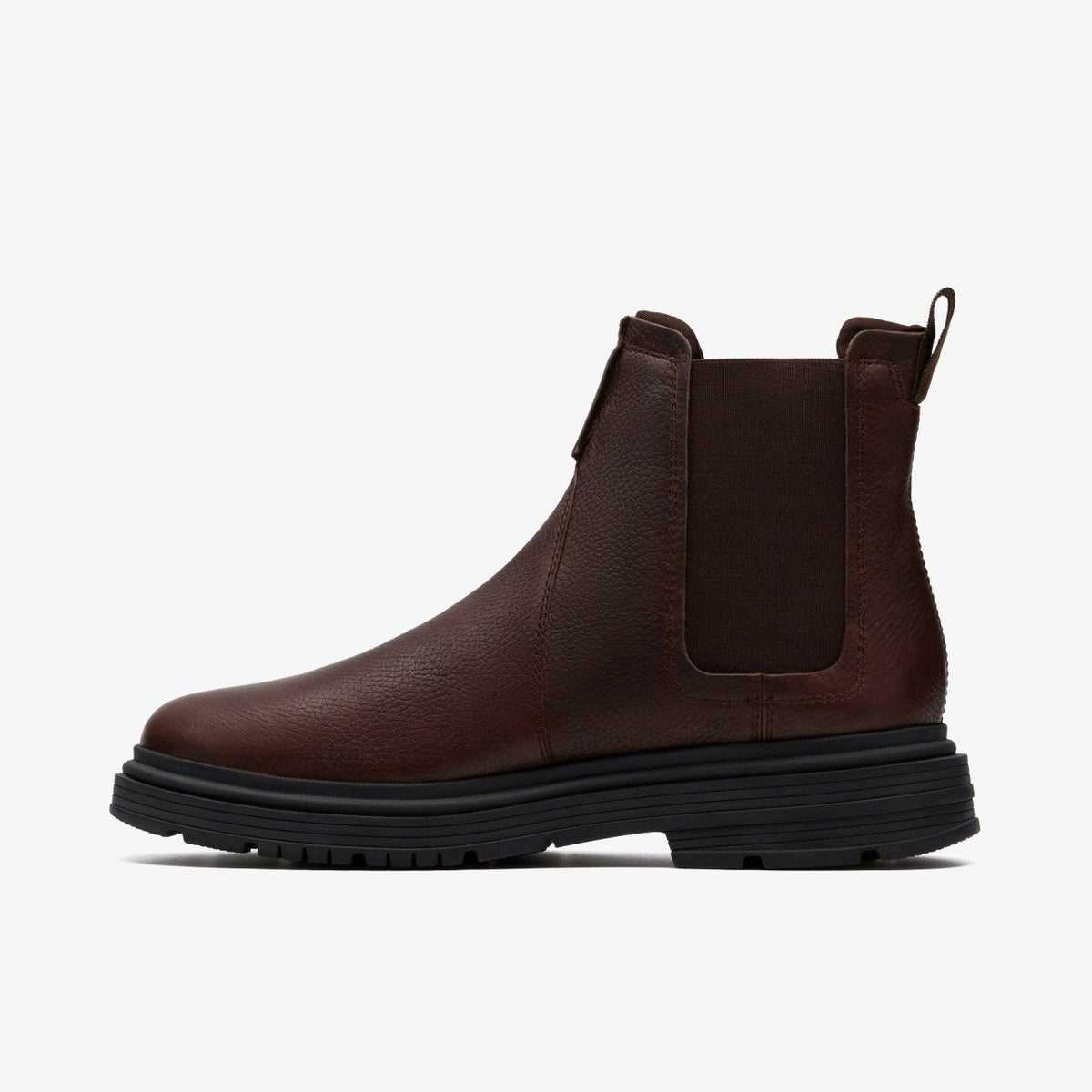 Clarks Men Badbury Easy Dark Brown Leather