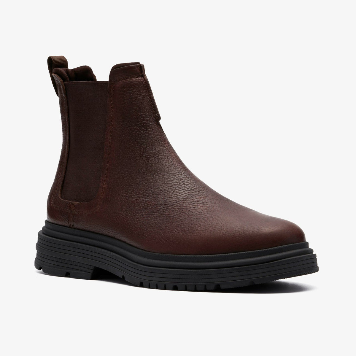 Clarks Men Badbury Easy Dark Brown Leather
