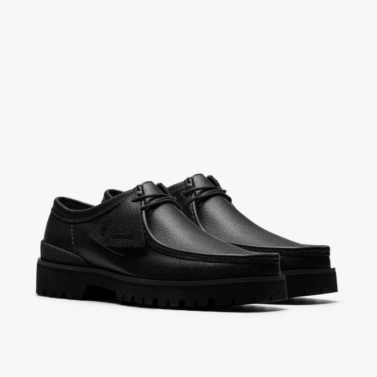 Clarks Men Walla Yukoner Black Scotch Grain