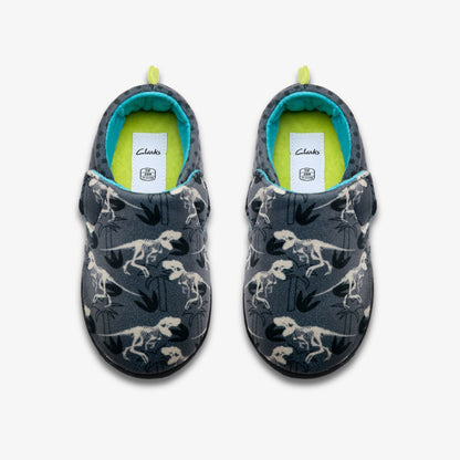 Clarks Kids Fluffy Snug Kid Dark Grey Interest