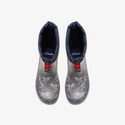 Clarks Kids Tarri Race Kid Grey Combination