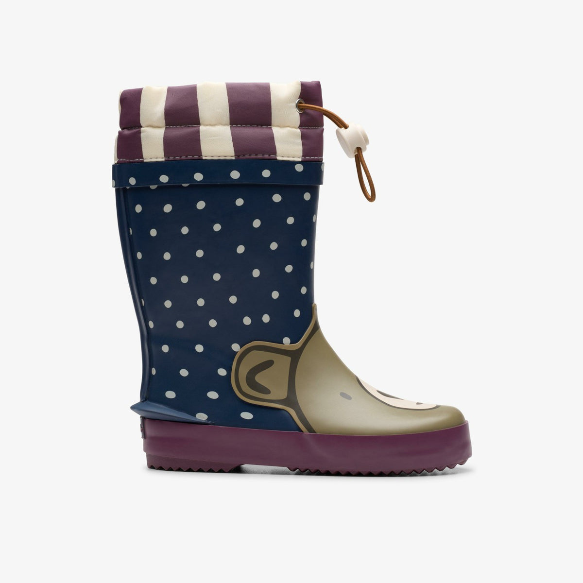 Clarks Kids Tarri Race Toddler Navy Combination