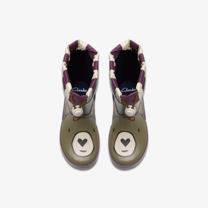 Clarks Kids Tarri Race Toddler Navy Combination
