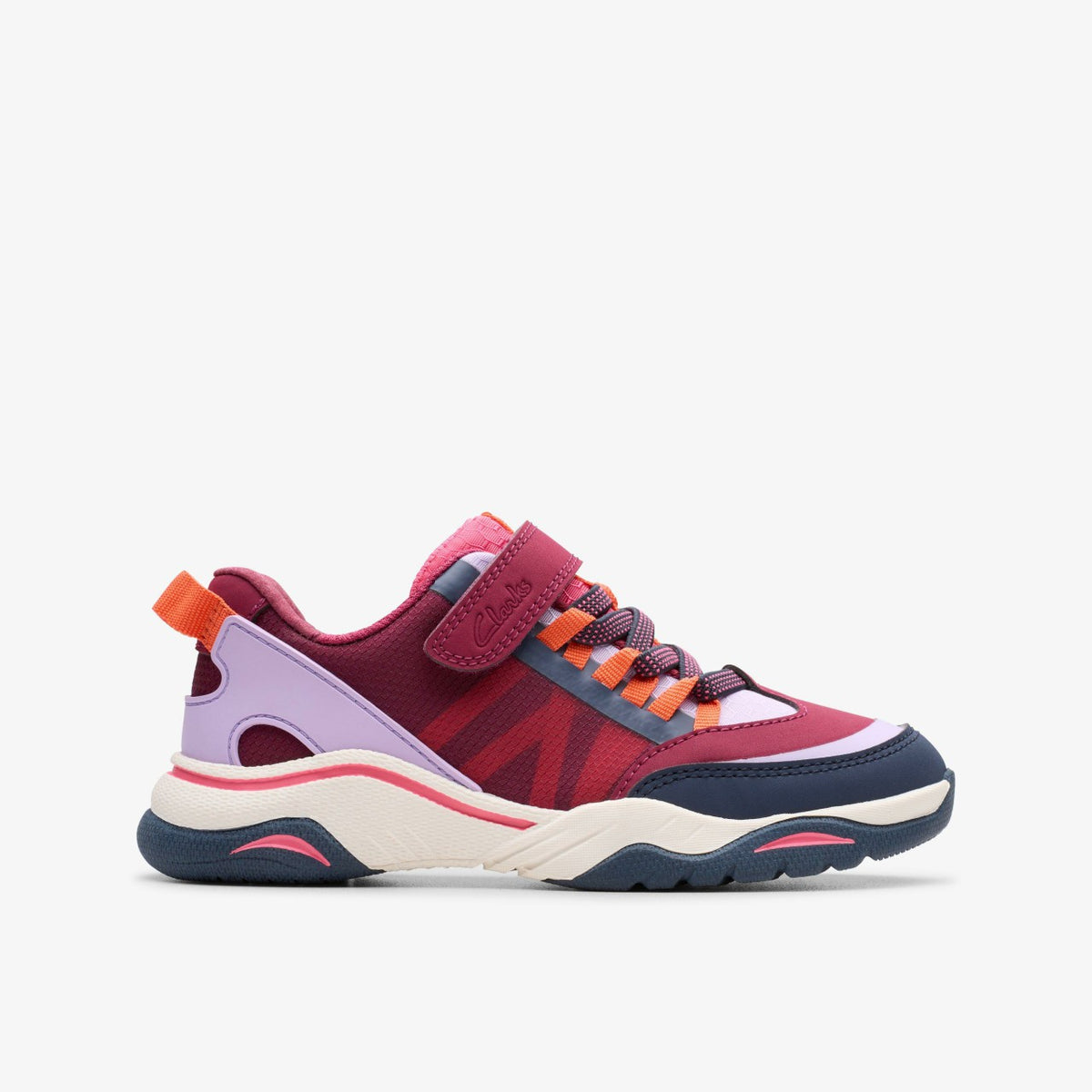 Clarks Kids Feather Track Kid Berry Combination