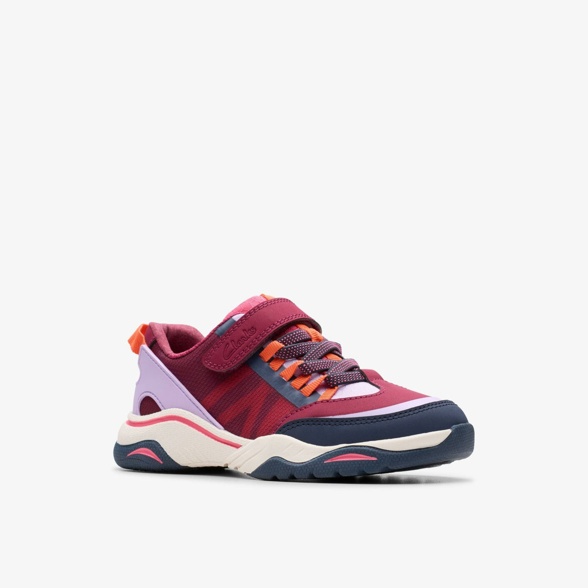 Clarks Kids Feather Track Kid Berry Combination