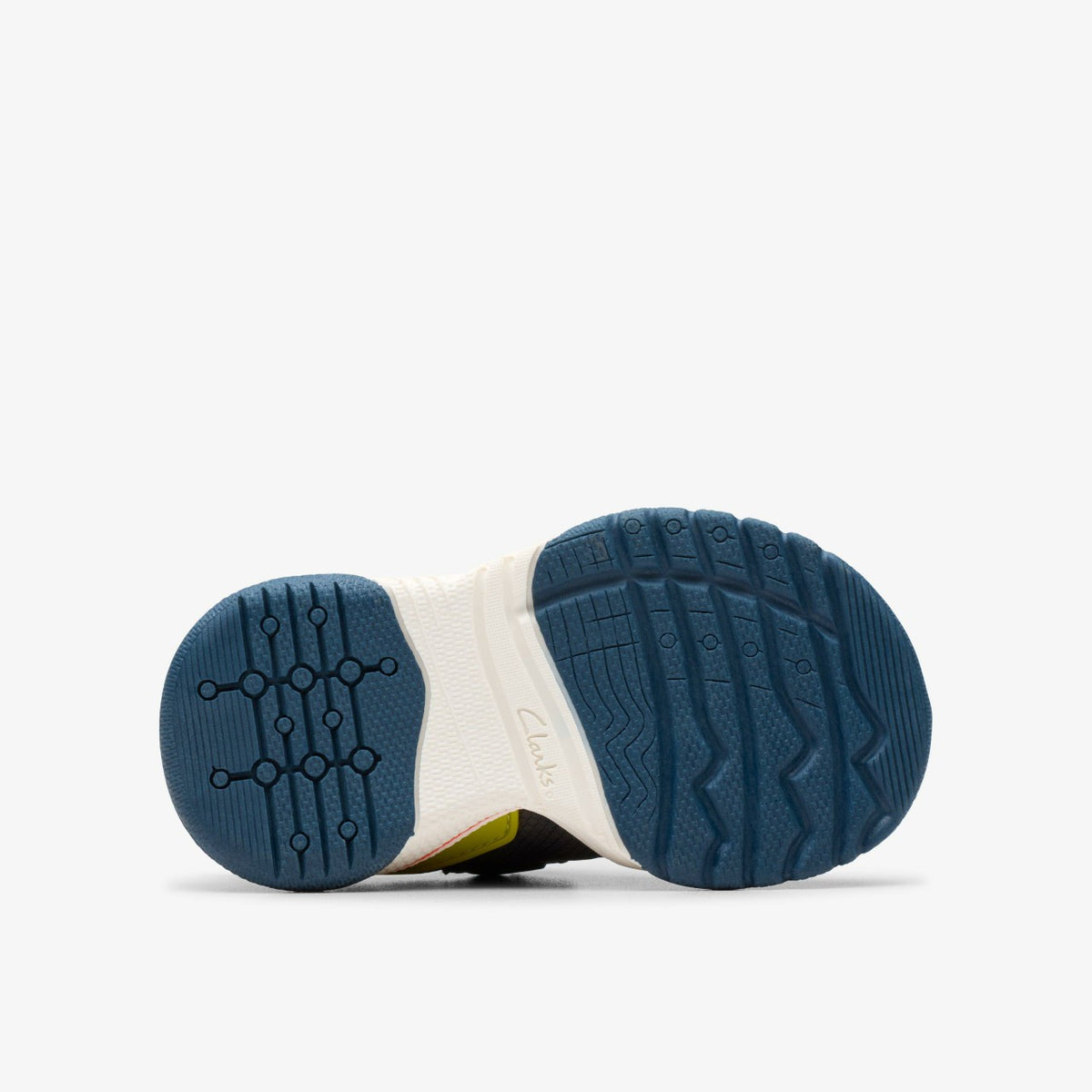 Clarks Kids Feather Track Toddler Navy Combination