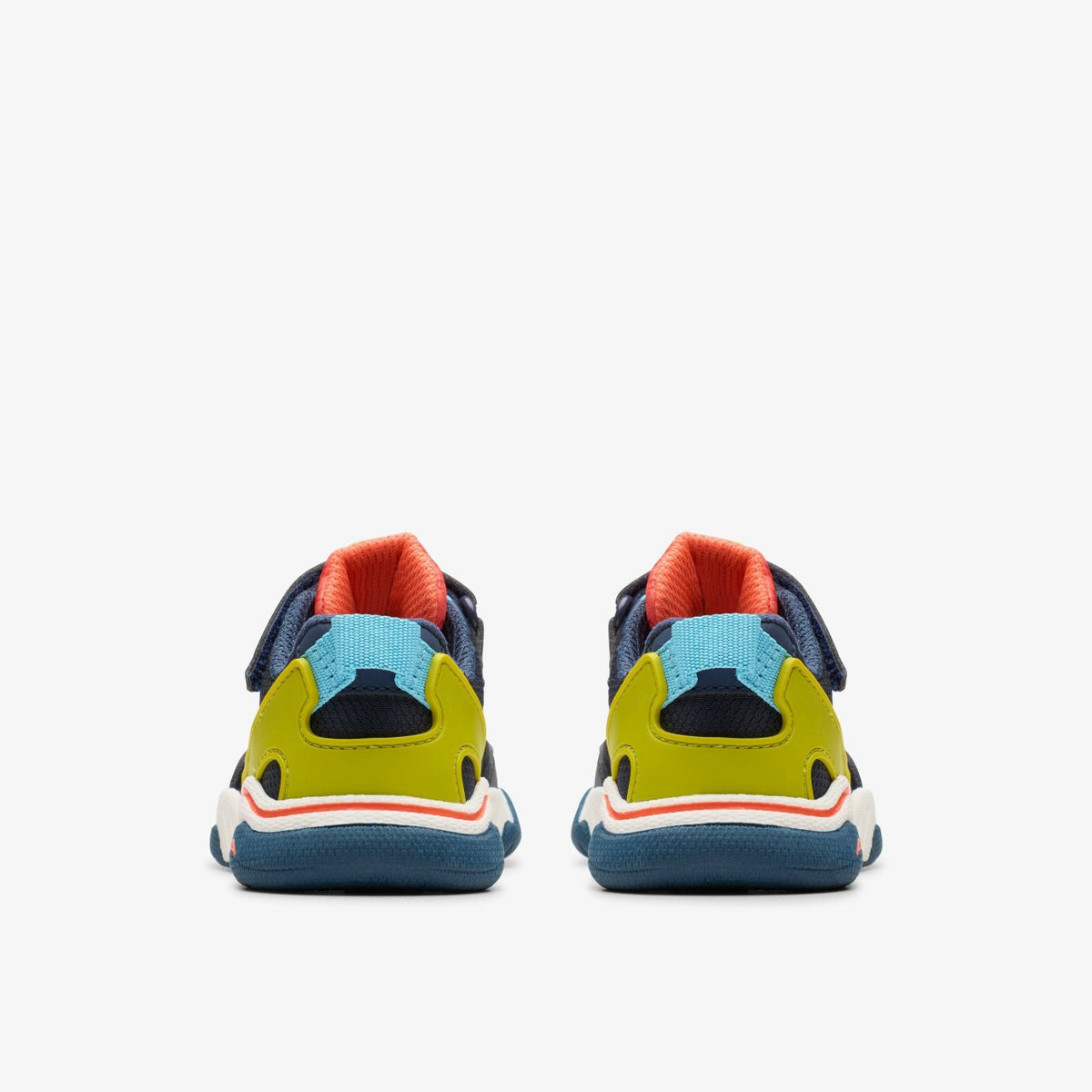 Clarks Kids Feather Track Toddler Navy Combination