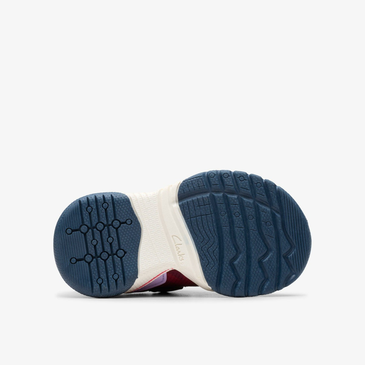 Clarks Kids Feather Track Toddler Berry Combination
