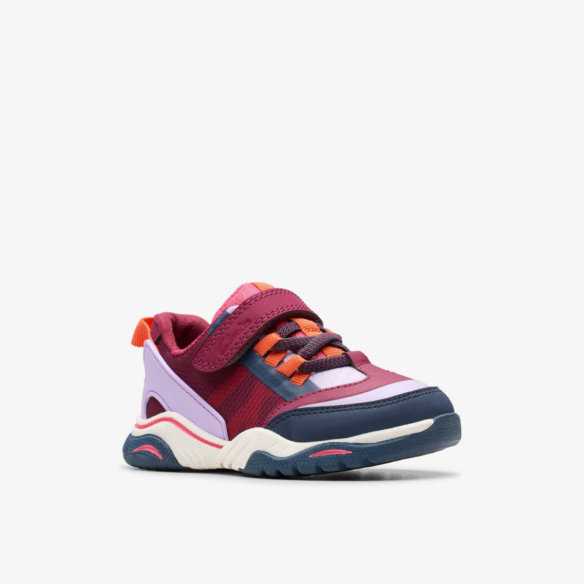 Clarks Kids Feather Track Toddler Berry Combination