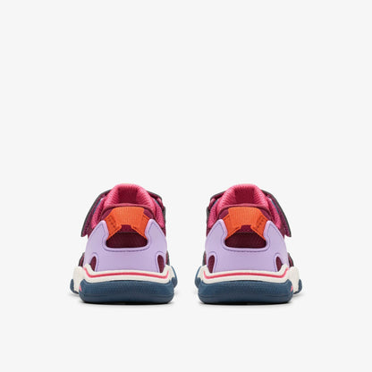 Clarks Kids Feather Track Toddler Berry Combination