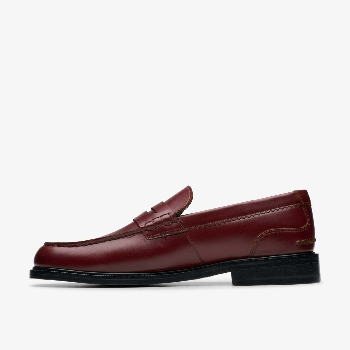 Clarks Men Craft James Lo Loafer Wine Leather