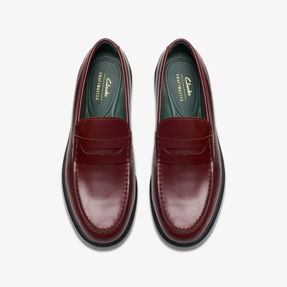 Clarks Men Craft James Lo Loafer Wine Leather