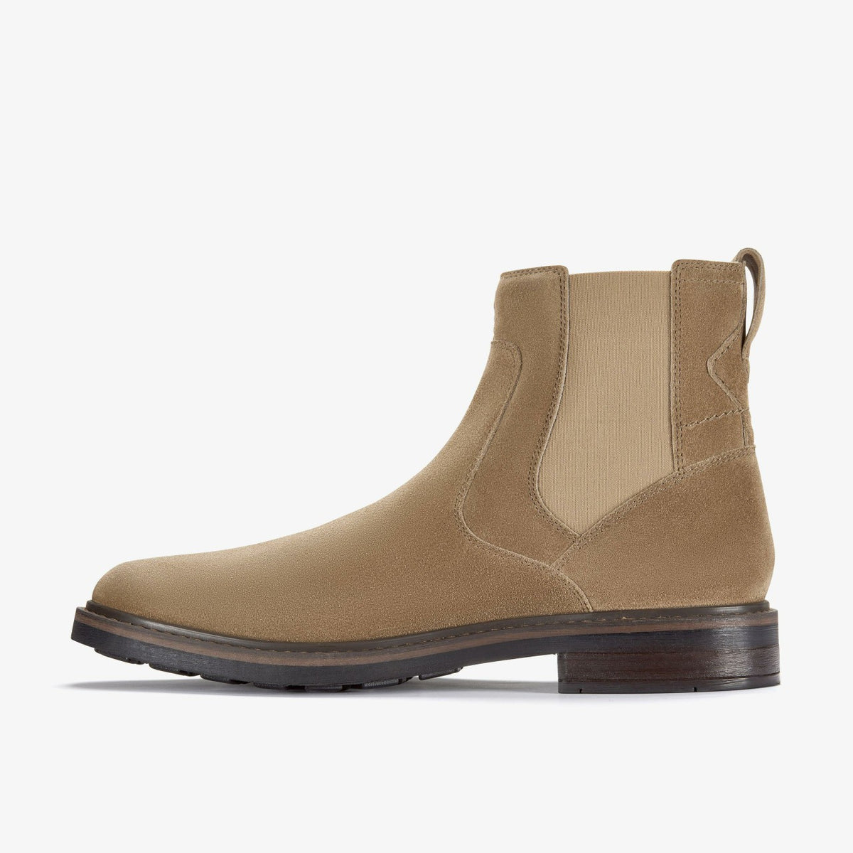 Clarks Men Newford Easy Dark Sand Suede