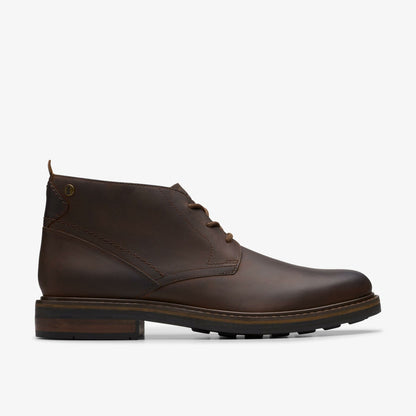 Clarks Men Newford Mid Beeswax Leather