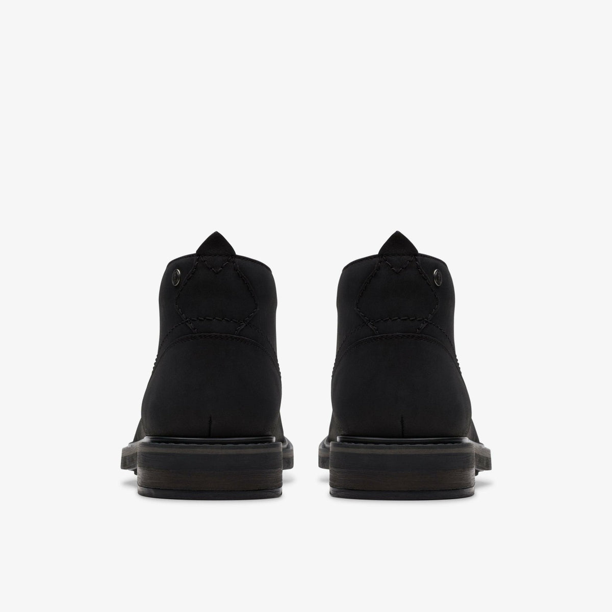 Clarks Men Newford Mid Black Leather