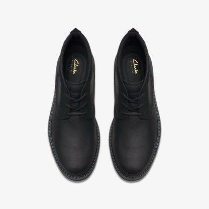 Clarks Men Newford Mid Black Leather
