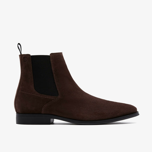 Clarks Men Paulton Easy Dark Brown Suede