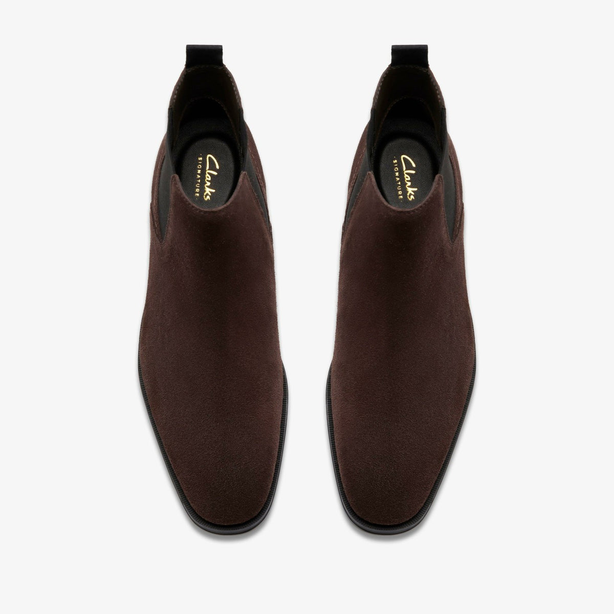Clarks Men Paulton Easy Dark Brown Suede