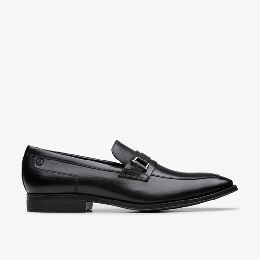 Clarks Men Paulton Lo Black Leather