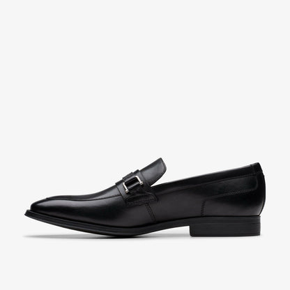 Clarks Men Paulton Lo Black Leather