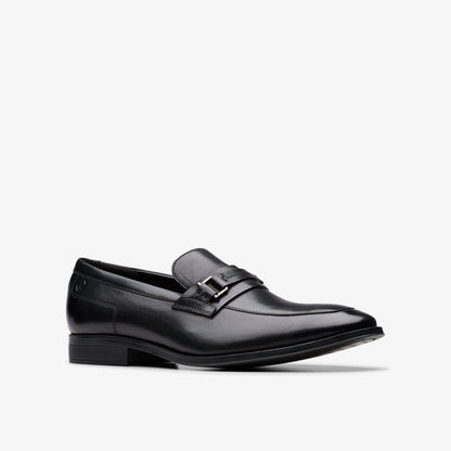 Clarks Men Paulton Lo Black Leather