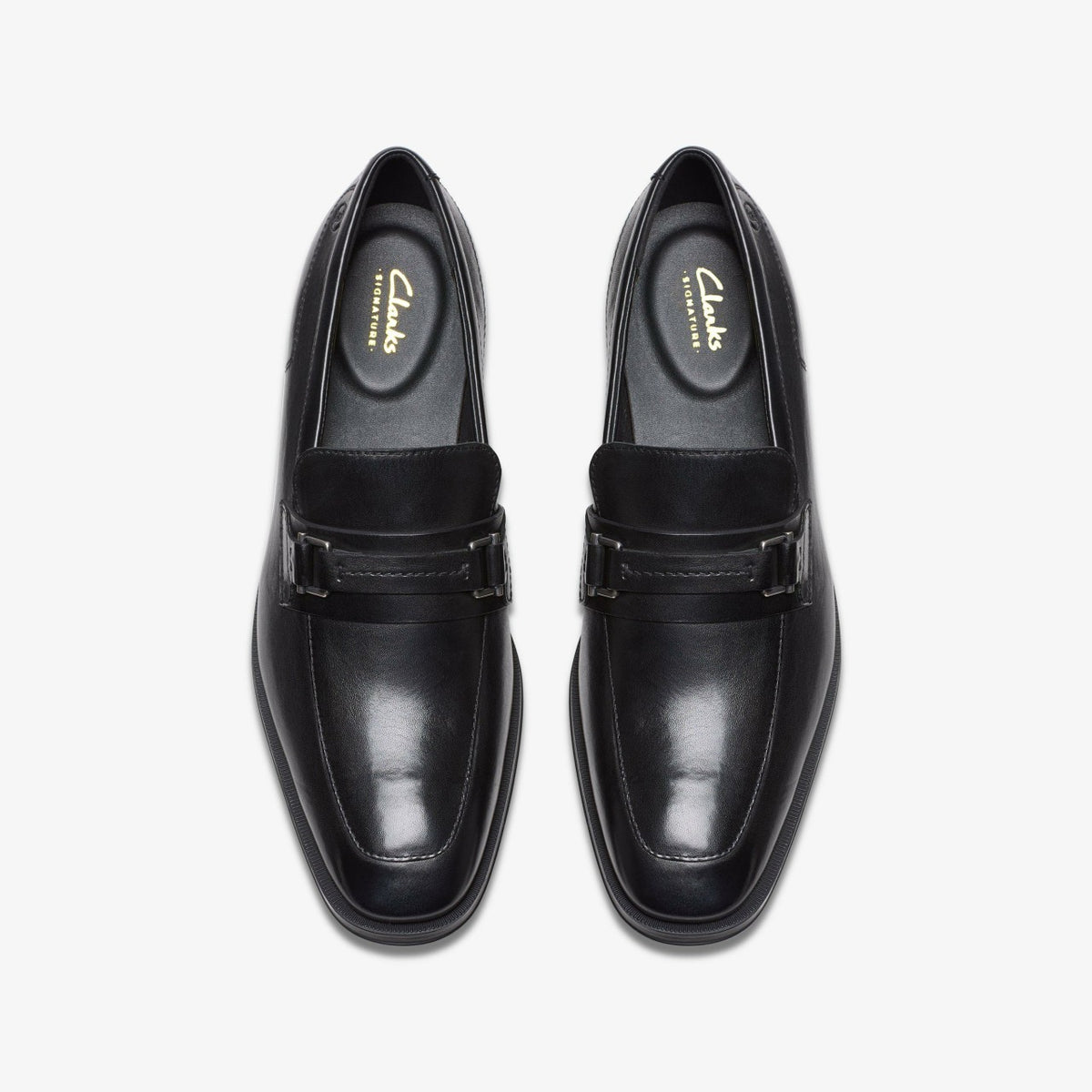 Clarks Men Paulton Lo Black Leather