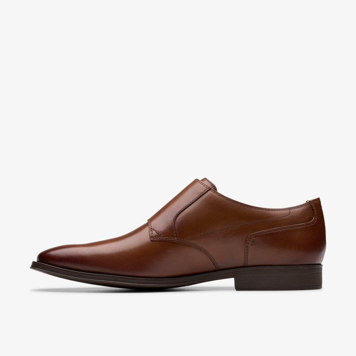 Clarks Men Paulton Monk Tan Leather
