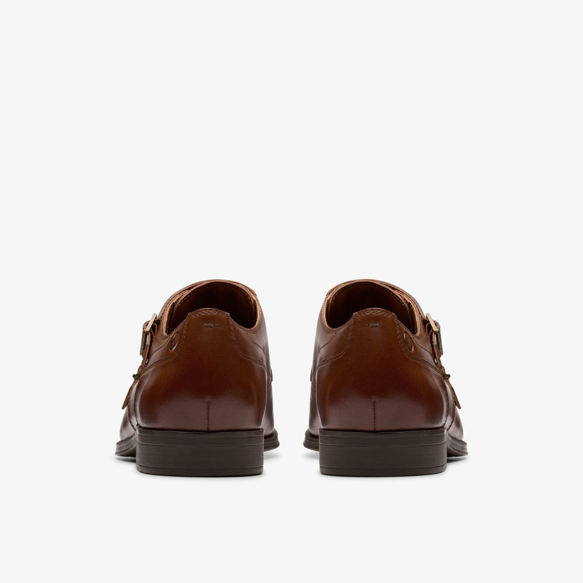 Clarks Men Paulton Monk Tan Leather