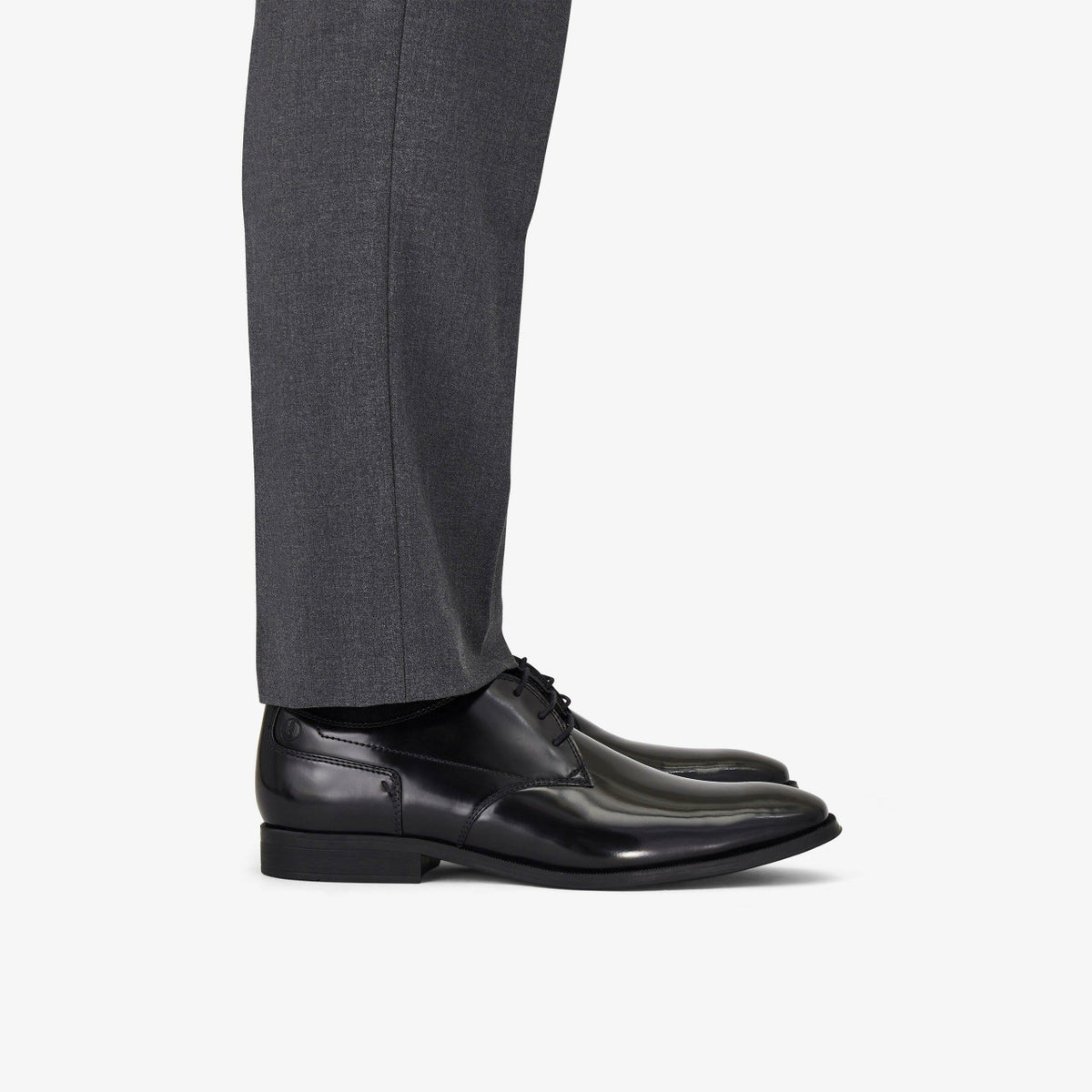 Clarks Men Paulton Lace Black Hi Shine Leather