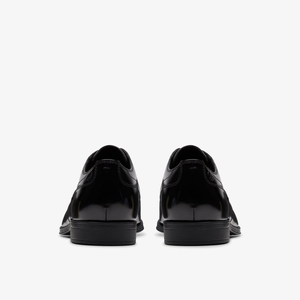 Clarks Men Paulton Lace Black Hi Shine Leather