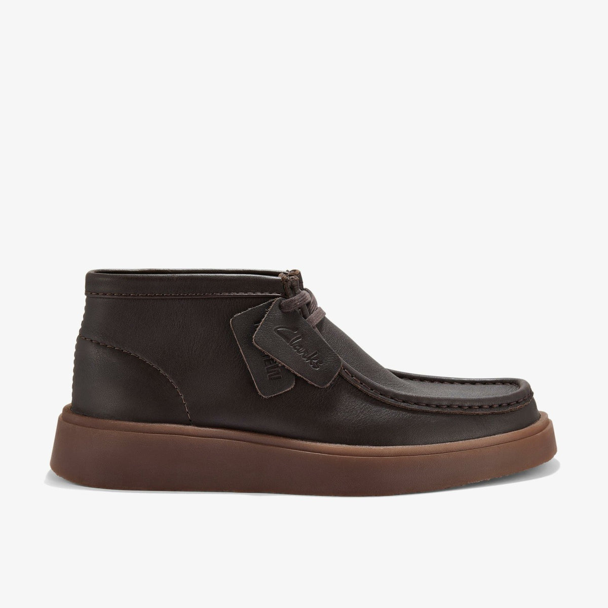 Clarks Men Torview Hi Brown Leather