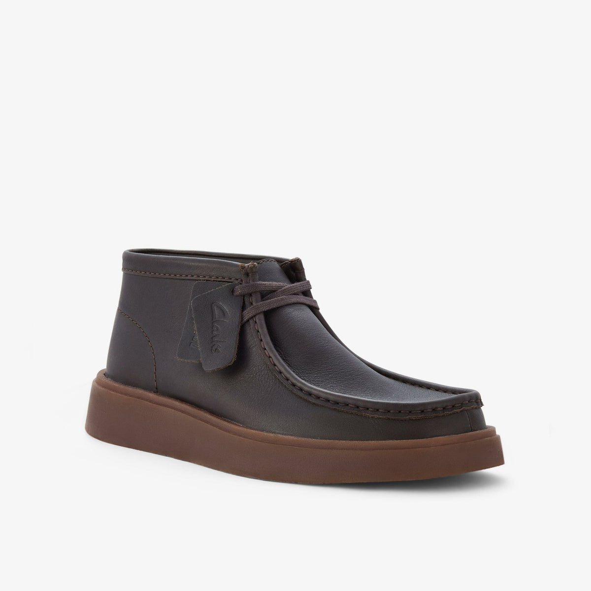 Clarks Men Torview Hi Brown Leather
