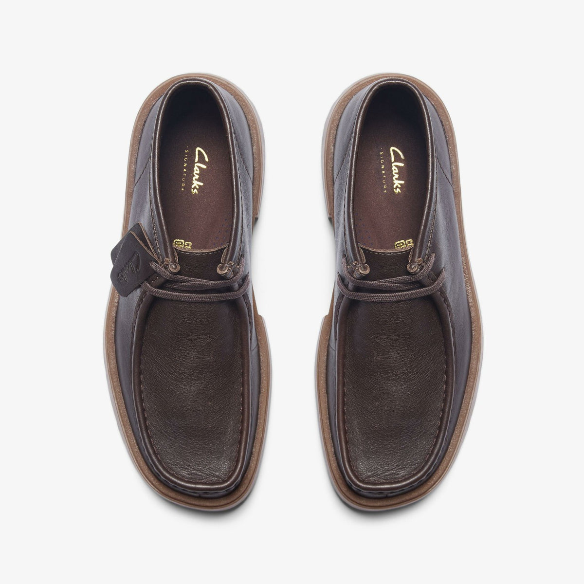 Clarks Men Torview Hi Brown Leather