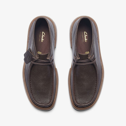 Clarks Men Torview Hi Brown Leather