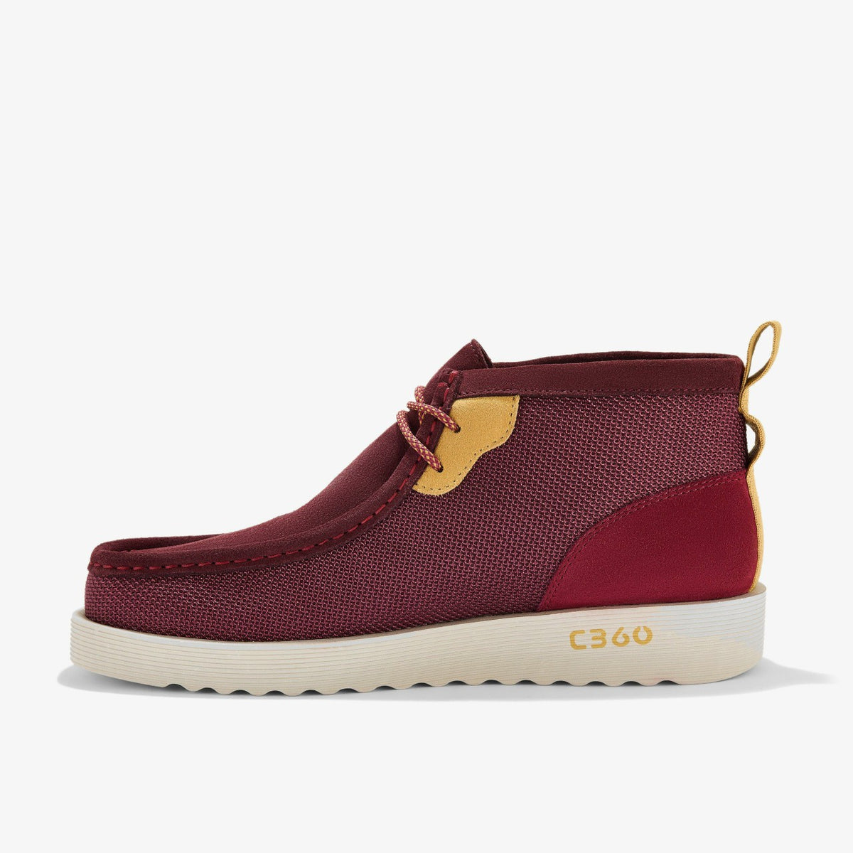 Clarks Men Wallabee FTR2 Boot Burgundy Combination