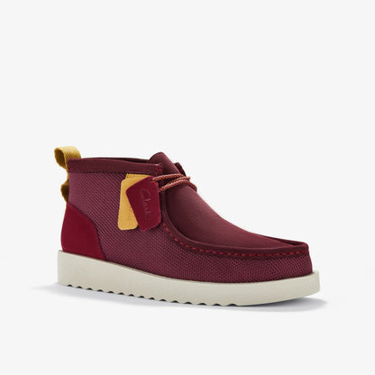 Clarks Men Wallabee FTR2 Boot Burgundy Combination