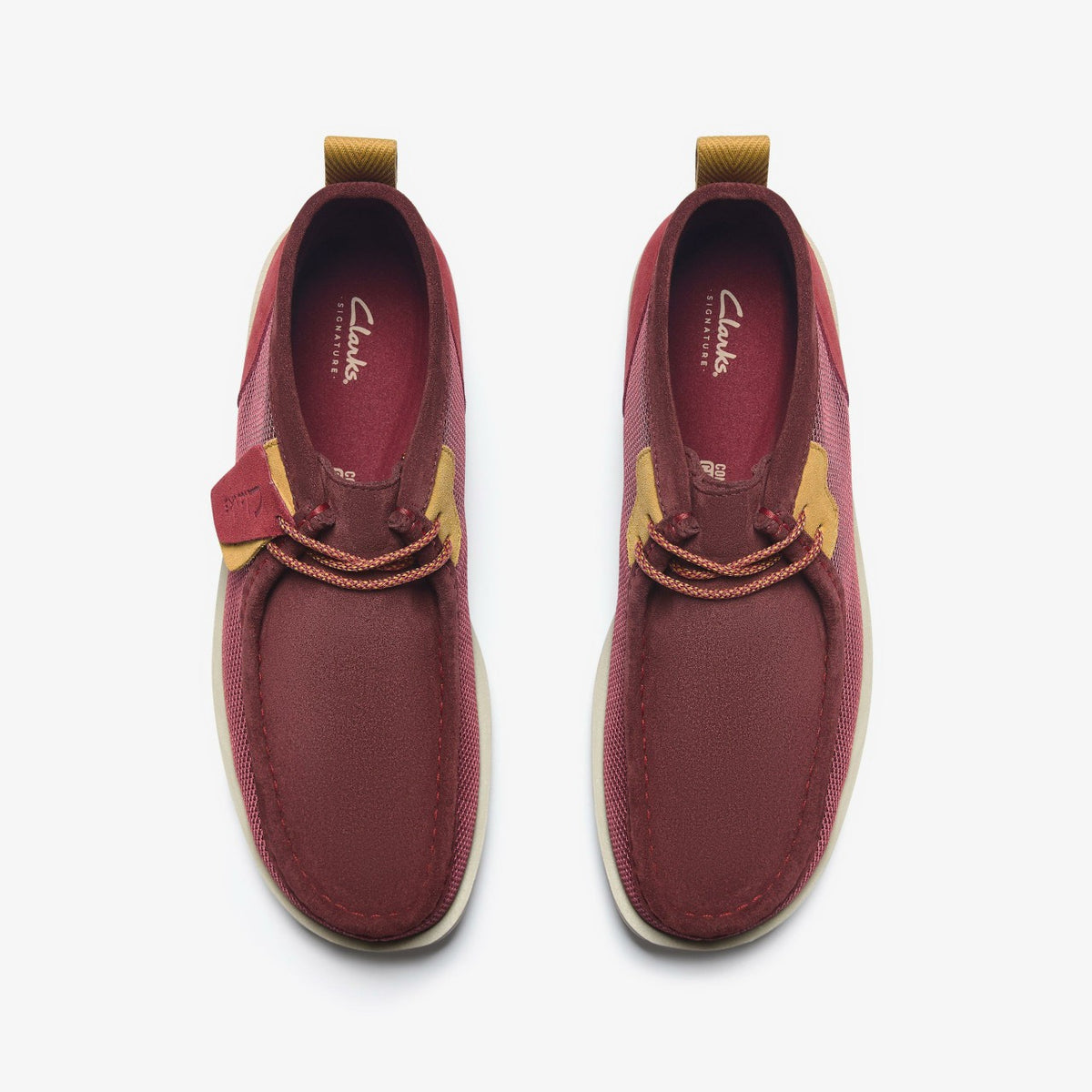 Clarks Men Wallabee FTR2 Boot Burgundy Combination