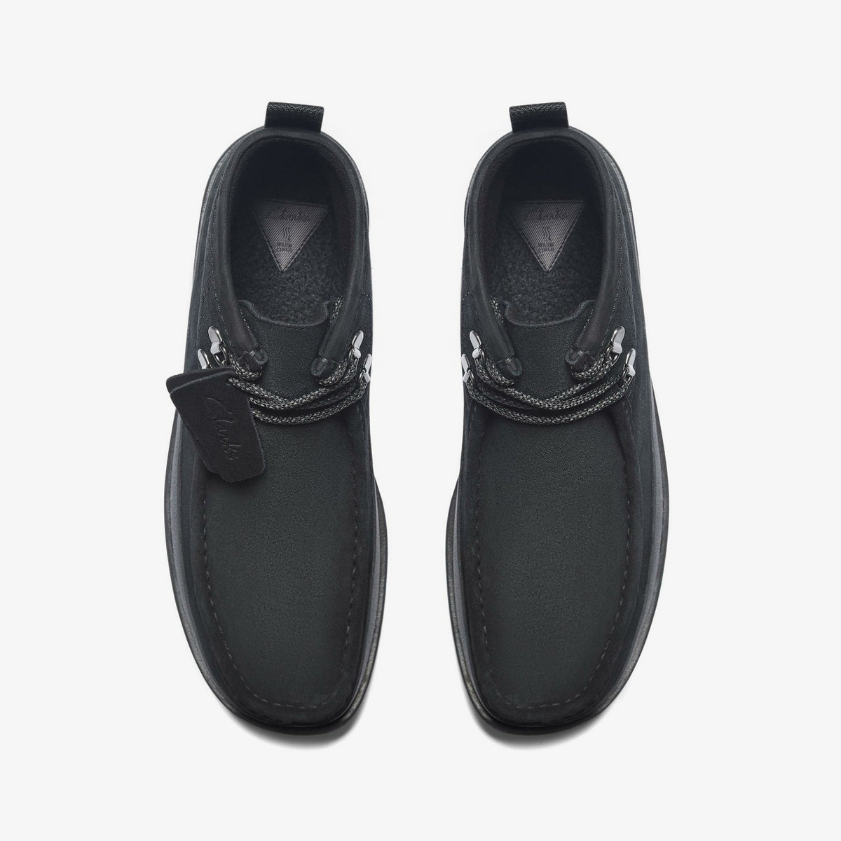 Clarks Men Wallabee FTR2 Hi Black Suede