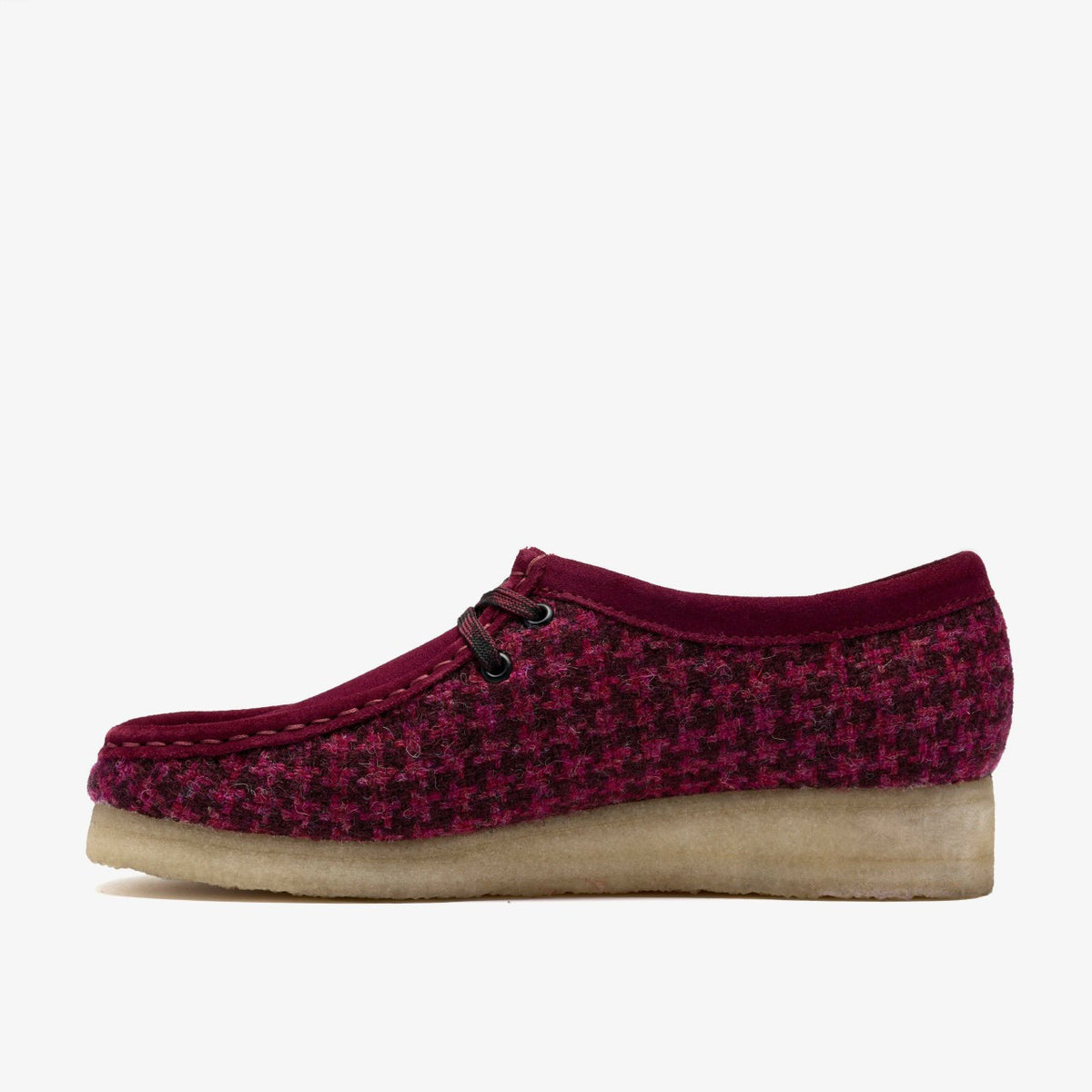Clarks Women Wallabee Purple Tweed Combination