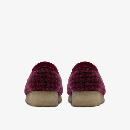 Clarks Women Wallabee Purple Tweed Combination