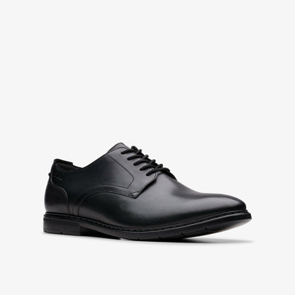 Clarks Men Banbury Derby Black Leather