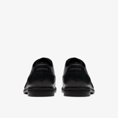 Clarks Men Banbury Derby Black Leather
