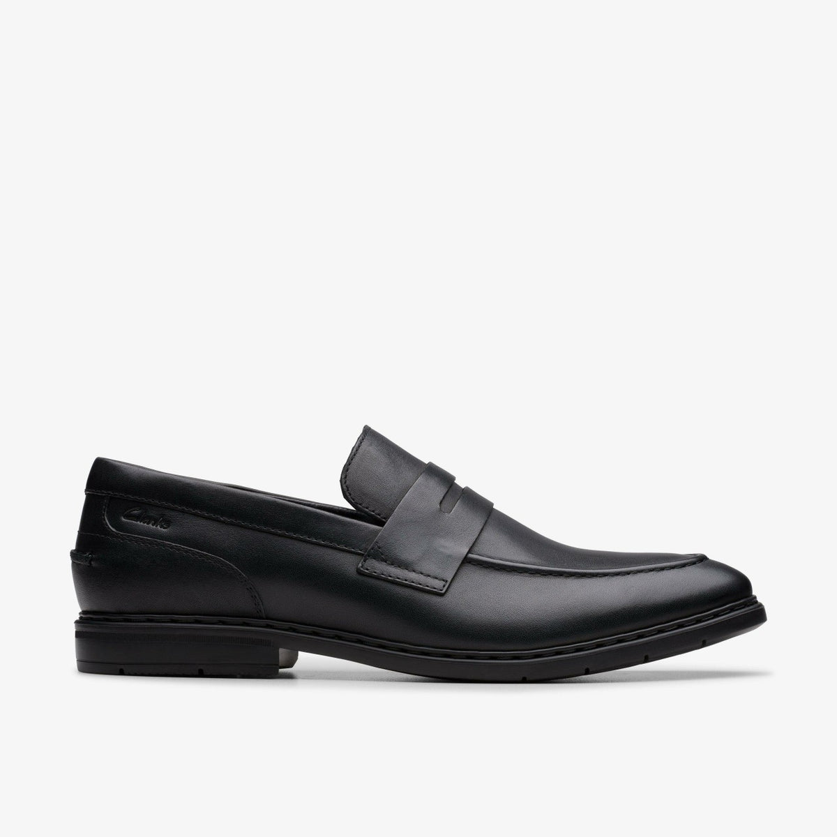 Clarks Men Banbury Lo Black Leather