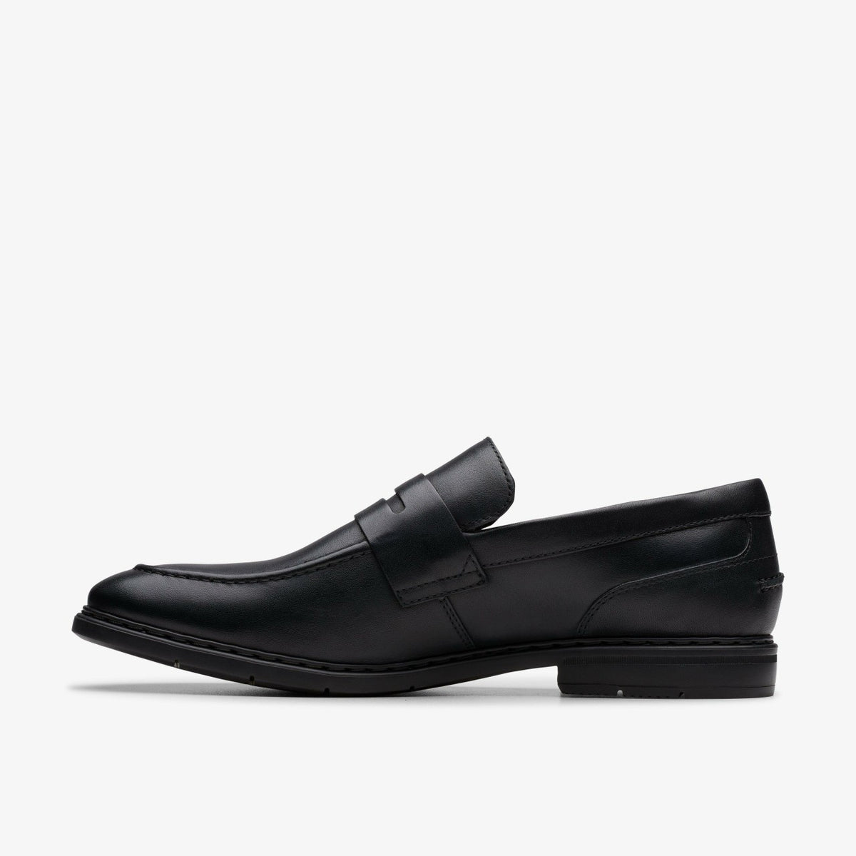 Clarks Men Banbury Lo Black Leather