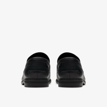 Clarks Men Banbury Lo Black Leather